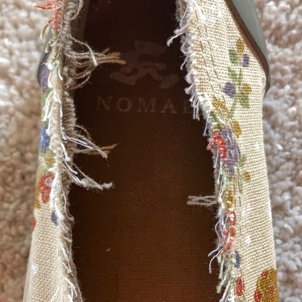 Nomad floral print canvas flats. - Picture 5 of 6
